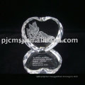 Custiomize traditional crystal dragon boat model for souvenir and gifts